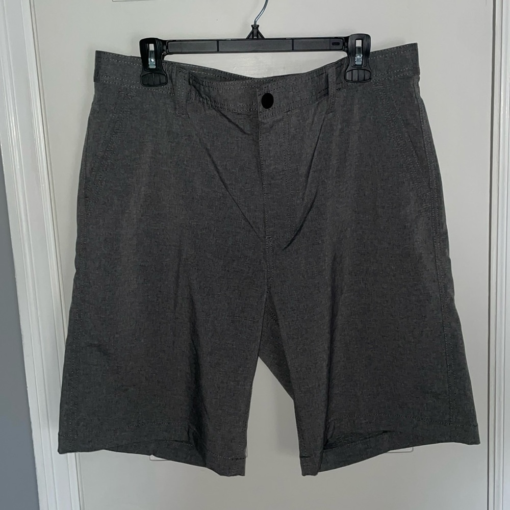 Gray polyester shorts